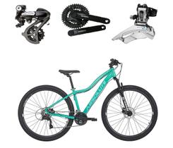 Bicicleta aro 29 Absolute Hera Feminina Altus 24V Freio a Disco Hidráulico Garfo com Trava - Verde