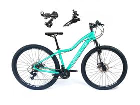 Bicicleta Aro 29 Absolute Hera Feminina Alumínio 24v Câmbios Shimano Garfo Suspensão - Verde