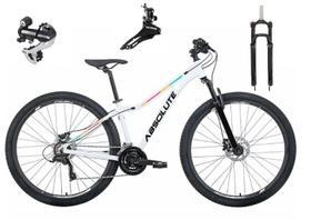 Bicicleta Aro 29 Absolute Mia 3 Feminina 24v Câmbio Shimano Acera K7 Garfo Trava Freio a Disco - Branco