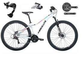 Bicicleta Aro 29 Absolute Mia 3 Feminina Alumínio Câmbio Shimano Alívio e Altus 27v Freio Hidráulico Garfo Com Trava - Branco