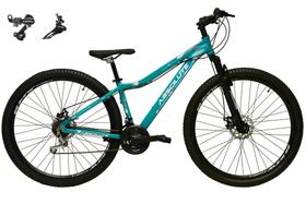 Bicicleta Aro 29 Absolute Mia Feminina Alumínio Câmbios Shimano 21v Freio a Disco Garfo Suspensão - Verde