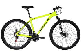 Bicicleta Aro 29 Absolute Nero 4 Alumínio 27v Freio a Disco Mecânico Cabeamento Interno Garfo com Suspensão - Amarelo