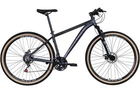 Bicicleta Aro 29 Absolute Nero 4 Alumínio 27v Freio a Disco Mecânico Cabeamento Interno Garfo com Suspensão Pneu com Faixa Bege - Grafite