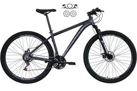 Bicicleta Aro 29 Absolute Nero 4 Cabeamento Interno 21v Freio a Disco Hidráulico Alumínio Garfo Suspensão - Grafite