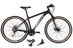 Bicicleta Aro 29 Absolute Nero 4 Cabeamento Interno 24v Câmbios Shimano Garfo Suspensão Pneus Faixa Bege - Preto/Vermelho Bicicleta Aro 29 Absolute Nero 4 Cabeamento Interno 24v Câmbios Shimano Garfo Suspensão Pneus Faixa Bege - Preto/Vermelho