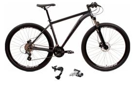 Bicicleta Aro 29 Absolute Nero 4 Cabos Internos Câmbio Traseiro Shimano Alívio e Altus 27v Freio Hidráulico Garfo Com Trava - Grafite