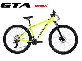 Bicicleta Aro 29 Absolute Nero 4 Kit 2x9 Gta Sunrun Freio Disco K7 11/36 Pedivela 24/38d Garfo com Trava - Amarelo