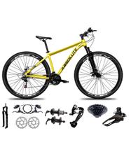 Bicicleta Aro 29 Absolute Nero 4 Kit Sunrun 27v K7 Freios Hidráulicos 3x9 Suspensão 100mm Trava