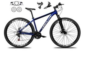 Bicicleta Aro 29 Absolute Nero 5 21v Alumínio Câmbios Shimano Freio Disco Hidráulico Garfo Suspensão - Azul