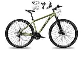 Bicicleta Aro 29 Absolute Nero 5 21v Alumínio Câmbios Shimano Freio Disco Hidráulico Garfo Suspensão - Oliva