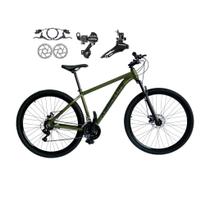 Bicicleta Aro 29 Absolute Nero 5 21v Câmbios Shimano Tz Freio a Disco Hidráulico Suspensão Diant.
