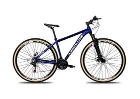 Bicicleta Aro 29 Absolute Nero 5 24v Freio A Disco Suspensão Mountain Bike Alumínio Pneu Faixa - Azul
