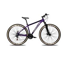 Bicicleta Aro 29 Absolute Nero 5 24v Freio A Disco Suspensão Mountain Bike Alumínio Pneu Faixa - Roxo Bicicleta Aro 29 Absolute Nero 5 24v Freio A Disco Suspensão Mountain Bike Alumínio Pneu Faixa - Roxo