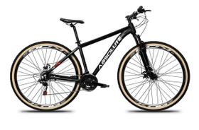 Bicicleta Aro 29 Absolute Nero 5 24v Freio A Disco Suspenwsão Mountain Bike Alumínio Pneu Faixa - Preto