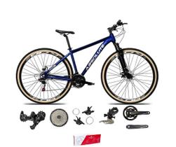 Bicicleta Aro 29 Absolute Nero 5 2x9 Freios Hidráulicos Garfo Com Trava 18v Alumínio Pneu com Faixa