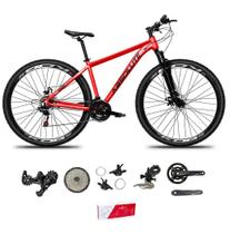 Bicicleta Aro 29 Absolute Nero 5 2x9 Freios Hidráulicos Garfo Com Trava 18v Alumínio - Vermelho