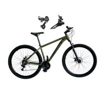Bicicleta Aro 29 Absolute Nero 5 Alumínio 21v Câmbios Shimano Freio a Disco Suspensão