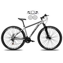 Bicicleta Aro 29 Absolute Nero 5 Alumínio 21v Freio A Disco Hidráulico Garfo Suspensão - Cinza Bicicleta Aro 29 Absolute Nero 5 Alumínio 21v Freio A Disco Hidráulico Garfo Suspensão - Cinza