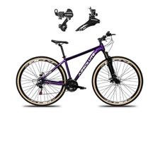 Bicicleta Aro 29 Absolute Nero 5 Alumínio 24v Câmbios Shimano Garfo Suspensão Pneu Faixa - Roxo Bicicleta Aro 29 Absolute Nero 5 Alumínio 24v Câmbios Shimano Garfo Suspensão Pneu Faixa - Roxo