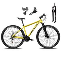 Bicicleta Aro 29 Absolute Nero 5 Alumínio 24v Câmbios Shimano Tz Suspensão 100mm Trava no Ombro