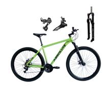 Bicicleta Aro 29 Absolute Nero 5 Alumínio 24v Câmbios Shimano Tz Suspensão 100mm Trava no Ombro