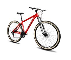 Bicicleta Aro 29 Absolute Nero 5 Alumínio 24v Freio a Disco Suspensão Dianteira Pneu Faixa Bege Mountain Bike