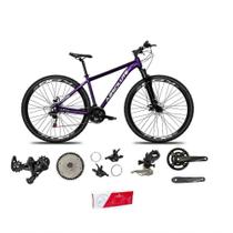 Bicicleta Aro 29 Absolute Nero 5 Alumínio 2x9 18v K7 Freios Hidráulicos Garfo Com Trava - Roxo Bicicleta Aro 29 Absolute Nero 5 Alumínio 2x9 18v K7 Freios Hidráulicos Garfo Com Trava - Roxo