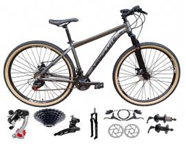 Bicicleta Aro 29 Absolute Nero 5 Alumínio Câmbios Shimano K7 Freio a Disco Hidráulico 24v Garfo com Trava Mtb Pneu Faixa