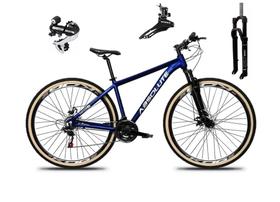 Bicicleta Aro 29 Absolute Nero 5 Câmbio Shimano 24v Acera K7 Garfo Trava Freio a Disco com Pneu Faixa - Azul Bicicleta Aro 29 Absolute Nero 5 Câmbio Shimano 24v Acera K7 Garfo Trava Freio a Disco com Pneu Faixa - Azul