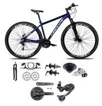 Bicicleta Aro 29 Absolute Nero 5 Câmbio Shimano Deoare e Altus 27v Freio Hidráulico Garfo Trava - Azul