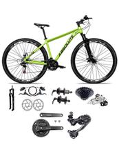 Bicicleta Aro 29 Absolute Nero 5 Câmbio Shimano Deoare e Altus 27v Freio Hidráulico Garfo Trava - Verde