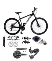 Bicicleta Aro 29 Absolute Nero 5 Câmbio Shimano Deoare e Altus 27v Freio Hidráulico Garfo Trava