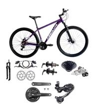 Bicicleta Aro 29 Absolute Nero 5 Câmbio Shimano Deoare e Altus 27v Freio Hidráulico Garfo Trava
