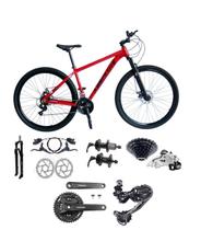 Bicicleta Aro 29 Absolute Nero 5 Câmbio Shimano Deoare e Altus 27v Freio Hidráulico Garfo Trava