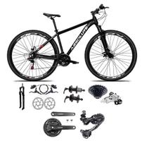 Bicicleta Aro 29 Absolute Nero 5 Câmbio Shimano Deore e Altus 27v Freio Hidráulico Garfo Trava Preto