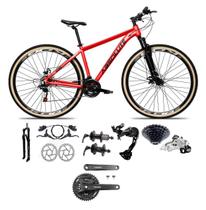 Bicicleta Aro 29 Absolute Nero 5 Câmbio Traseiro Shimano Alívio e Altus 27v Freio Hidráulico Garfo Trava Pneu Faixa