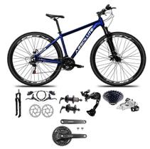 Bicicleta Aro 29 Absolute Nero 5 Câmbio Traseiro Shimano Alívio e Altus 27v Freio Hidráulico Garfo Trava