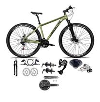 Bicicleta aro 29 Absolute Nero 5 Câmbios 27v Shimano Altus Freios Hidráulicos - Oliva