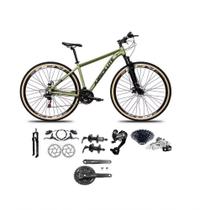 Bicicleta Aro 29 Absolute Nero 5 Câmbios 27v Shimano Altus Freios Hidráulicos Pneu Com Faixa - Oliva Bicicleta Aro 29 Absolute Nero 5 Câmbios 27v Shimano Altus Freios Hidráulicos Pneu Com Faixa - Oliva