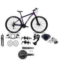 Bicicleta aro 29 Absolute Nero 5 Câmbios 27v Shimano Altus Freios Hidráulicos - Roxo