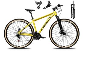 Bicicleta Aro 29 Absolute Nero 5 Câmbios Shimano 24v Garfo com Trava no Ombro com Pneu Faixa