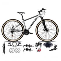 Bicicleta Aro 29 Absolute Nero 5 Câmbios Shimano 24v K7 Freios Hidráulicos Garfo Trava Com Pneu Faixa - Cinza 17 Bicicleta Aro 29 Absolute Nero 5 Câmbios Shimano 24v K7 Freios Hidráulicos Garfo Trava Com Pneu Faixa - Cinza 17
