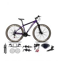 Bicicleta Aro 29 Absolute Nero 5 Câmbios Shimano 24v K7 Freios Hidráulicos Garfo Trava Com Pneu Faixa - Roxo Bicicleta Aro 29 Absolute Nero 5 Câmbios Shimano 24v K7 Freios Hidráulicos Garfo Trava Com Pneu Faixa - Roxo