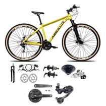 Bicicleta Aro 29 Absolute Nero 5 Câmbios Shimano Deore/altus 27v Freio A Oléo Garfo C/trava Pneu C/faixa -amarelo Bicicleta Aro 29 Absolute Nero 5 Câmbios Shimano Deore/altus 27v Freio A Oléo Garfo C/trava Pneu C/faixa -amarelo