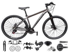 Bicicleta Aro 29 Absolute Nero 5 Câmbios Shimano Deore e Altus 27v Freio Hidráulico K7 Garfo com Trava