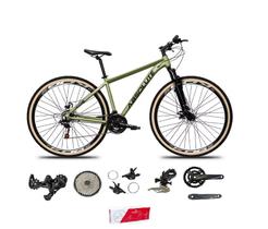 Bicicleta Aro 29 Absolute Nero 5 Kit 2x9 Freio Hidráulico K7 11/40 Pdv 24/38 Susp Trava Pneu Faixa