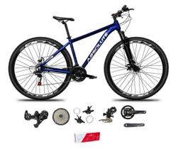 Bicicleta Aro 29 Absolute Nero 5 Kit 2x9 Freio Hidráulico K7 11/40 Pdv 24/38 Suspensão 100mm Trava