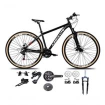 Bicicleta Aro 29 Absolute Nero 5 Kit 2x9 Gta Sunrun Freio Disco K7 Garfo C-trava Pneu C-faixa Preto