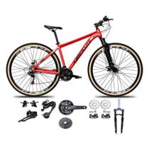 Bicicleta Aro 29 Absolute Nero 5 Kit 2x9 Gta Sunrun Freio Disco K7 Garfo C-trava Pneu C-faixa Vermelho Bicicleta Aro 29 Absolute Nero 5 Kit 2x9 Gta Sunrun Freio Disco K7 Garfo C-trava Pneu C-faixa Vermelho