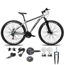 Bicicleta Aro 29 Absolute Nero 5 Kit 2x9 Gta Sunrun Freio Disco K7 Pedivela 24-38d Garfo Com Trava Cinza Bicicleta Aro 29 Absolute Nero 5 Kit 2x9 Gta Sunrun Freio Disco K7 Pedivela 24-38d Garfo Com Trava Cinza